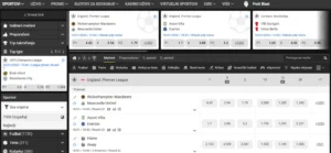 Interfejs Betandyou sportske kladionice prikazuje visoke kvote za fudbal, opcije za klađenje uživo i pregledan listić za igrače.
